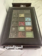  6 طاولة خشب زان مع وحدات تخزين
