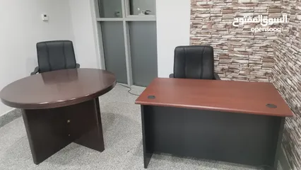  1 5كرسي مكتب مع 2مكتب مع طاوله اجتماعات