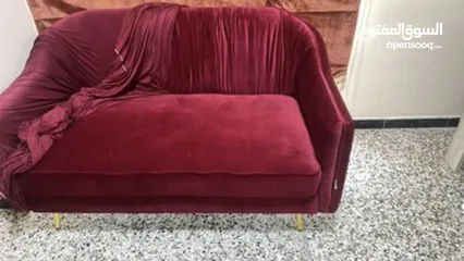  1 Sofas 3+2+1 red color