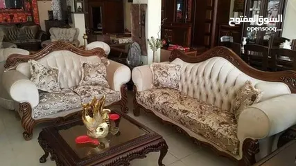  7 تنجيد جميع انواع الكنب ورواسي تخوت وكراسي سفره