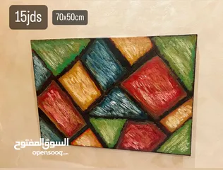  3 canves painting -لوحات فنية