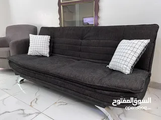  2 Sofa bed, armchair and ottoman