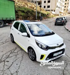  3 كيا مورنينج  2018  GT  فل إضافات + فتحة سقف