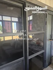  1 باب المنيوم دفتين