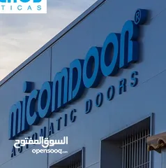  2 ابواب زجاج/ المنيوم اوتوماتيكية اسبانية وكالة Micomdoor