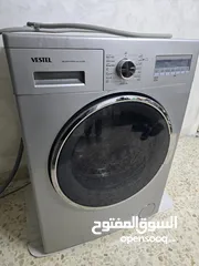  2 غسالة فيستيل 7 كيلو لون سيلفر vestel