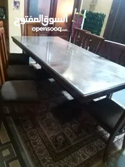  3 اذا كنت مهتم فلا تتردد في الاتصال بنا طاولة سفره فاخره جدا حجم كبير 8 كراسي بحاله ممتازه جدٱ