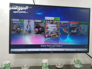  11 اكس بوكس معدل 360 بحاله ممتازه مع يدين تحكم وكمره