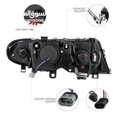  17 ‏  New Lights BMW 2003/04 E46 Sedan طقم اضاءة امامي، خلفي، كشافات، جديد.  BMW E46