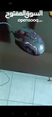  1 ماوس قيمينق بتصميم جميل ماوس ألعاب احترافي بإضاءة RGB ( قابل للتفاوض )