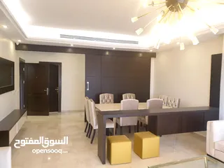  3 عبدون شقة مفروشة فخمة مع رووف ( دوبلكس ) للإيجار السنوي