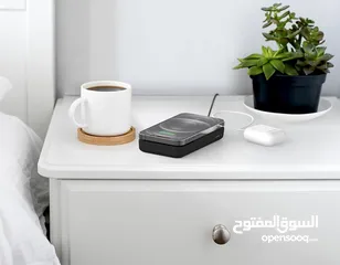  3 شاحن آيفون لاسلكي باور بانك نوع بلكن كابلC بالكرتونة جديد سعة البطارية Belkin MagSafe bank 10000mah