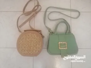 5 اي شنطه فقط 10 دنانير وعندي كمان كندره العروسه جديد بسعر مغري