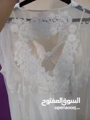  5 فستان ابيض عرايسي جديد بضاعه ميني مون فري سايز