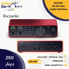  1 Scarlett 2i2 4th Generation Audio Interface