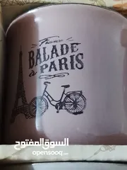  8 6فناجين قهوة ترند السنة فخمة أنيقة مرتبة ماركة BALADE PARIS بستة ألوان  ازرق اصفر برتقالي سكني اخضر