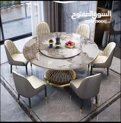  1 High-end dining table and chairs