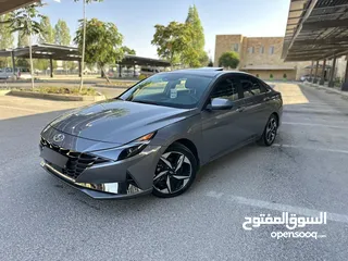  17 هنداي إلنترا هايبرد 2022 ليميتد أعلى صنف  بحال الوكالة جمرك من يوم