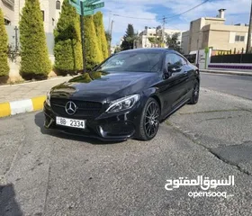  10 مرسيدس C180 كوبيه بحالة الوكالة AMG كت اصلي وارد غرغور