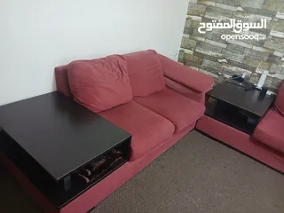  5 طقم كنب مع ريكلاينر للبيع