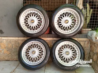  2 جنط مقاس bbs 17بحال الوكاله مسستم امامي خلفي ستاندر مش ملعوب فيه لا كسر ولا لحام للبيع مطلوب فيه 170