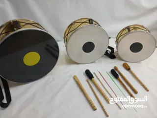  1 طبول دبكات عدة احجام شغل يدوي