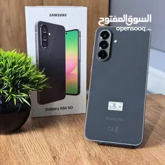  4 جديد Samsung A56 5G  رام 16 و 24 جيجا 128 و 256 مكفول سنة هدية كفر ولزقة وشاحن الاصلي متوفر توصيل