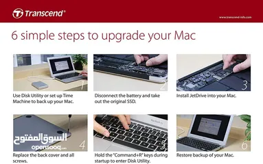 2 Transcend 240GB JetDrive 850   SSD for mac