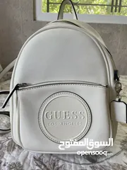  2 GUESS whit ,small bag with silver zippers