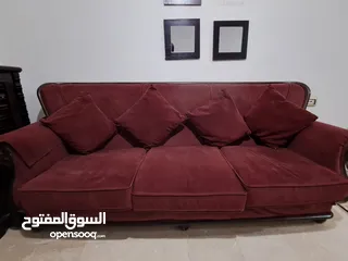  5 طقم كنب خشب زان من النوع الثقيل مجدد  الرقم واتس اب فقط