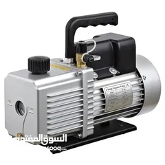  1 2 Stage Rotary Vein Vacuum Pump - 5 CFM 1/2HP 110V 1/4"-3/8" SAE Inlet Port