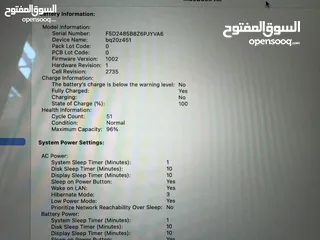  4 MACBOOK AIR - M1 بحالة ممتازة - مع جميع ملحقاته - 51 دورة شحن فقط