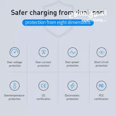  2 شاحن هواتف بمنفذين ماركه Baseus العالمية