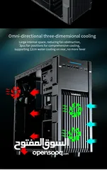  17 كيس جيمنغ  من جيماكس مضيئ رجب تصميم للحرارة GAMEMAX  GM-ONE RGB BK Case Gaming