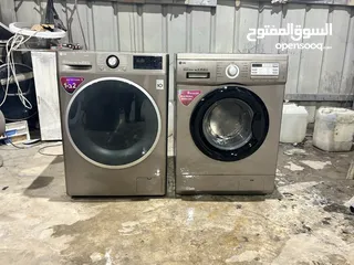  4 غسالات ونشافات وجلايات