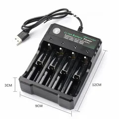  9 شاحن بطاريات  18650 Rechargeable Li-Ion Battery