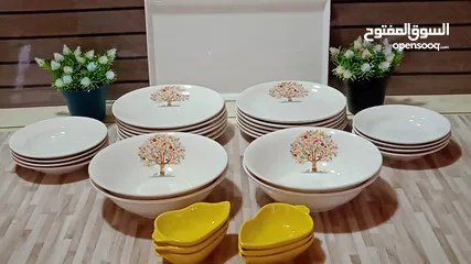  1 اطقم سفرة بورسلان ماركات عالمية ومختومة