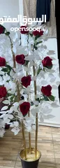  19 أشجار زينه ورد صناعي   متوفر لون احمر فقط  شغل بيتي مرتب بزبط داخلي و خارجي للمنزل وللغرف و للمداخل