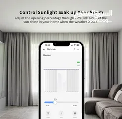  3 سونوف محرك ستائر يعمل مع اليكسا  SONOFF Zigbee Smart Curtain Motor WORK WITH ALEXA GOOGLE HOME