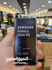  3 مستعمل اخو الجديد Samsung A52s 5G رام 16 جيجا 128 و 256 بدون كرتونه هدية كفر ولزقة وشاحن الاصلي متوف