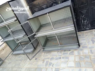  10 قفاص حديد نخب للدجاج والصيصان والطيور والارانب لتربية الطيور