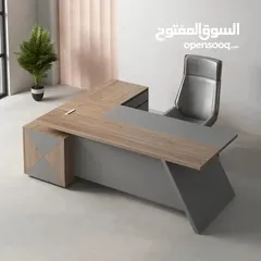  3 مكتب مدير 180سم مع طاولة وسط هدية توصيل مجاني داخل عمان متوفر عدة الوان حسب الطلب