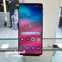  2 مستعمل اخو الجديد Samsung S10 رام  16 جيجا 128 بدون كرتونه هدية شاحن الاصلي متوفر توصيل