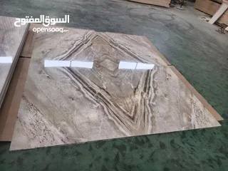  11 اللواح UV بديل الرخام 1.22*2.80 نخب اول قابل للطي تخب اول ضد الخدش و العفن و الرطوبة سهل التركيب