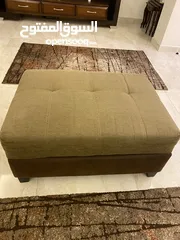  6 طقم كنب + طاولات مستخدم بحالة جديد انيق