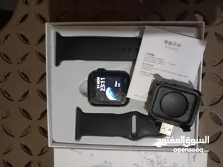  4 وارد الخارج ساعة يد ذكية شبية ساعة أبل أو ساعة آيفون  ماركة Hello smart watch بها مميزات كثيرة  اجرا