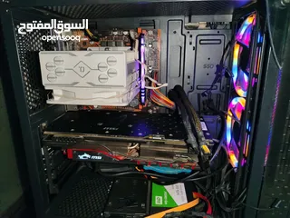  2 جهاز كمبيوتر مستعمل للبيع للألعاب سبب البيع عدم فضاوة الجهاز بس بده لوحة الأم لان الي عليه متعطله