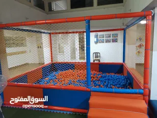  10 تفصيل غرفة و بركة طابات مع شبك سيفتي كامل بالمقاس واللون المطلوب