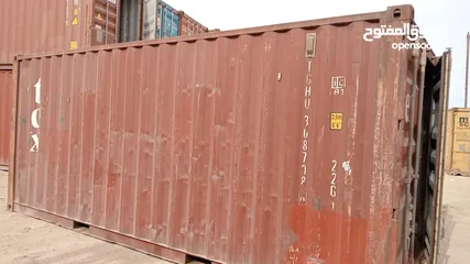  2 حاويات فارغه للبيع 20 قدم و 40 قدم   container 20+40HQ (مستعمل بحاله جيده) متخصصون في بيع الحاويات