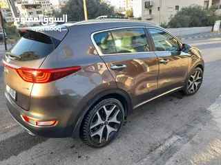  1 كيا موديل 2017 وليس موديل 2016 المتور 1,6 تيربو  و هو أفضل فئة من 3 أحجام متور على السبورتج